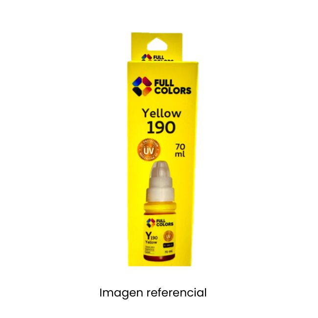 FULLCOLORS TINTA GI-190 CANON AMARILLO 70 ML