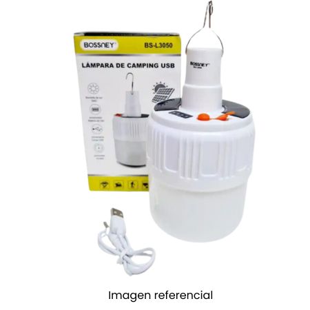 BOSSNEY FOCO LAMPARA DE CAMPING SOLAR BS-L3050