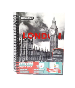STANDFORD CUADERNO ESPIRAL A5 160HJ URBAN
