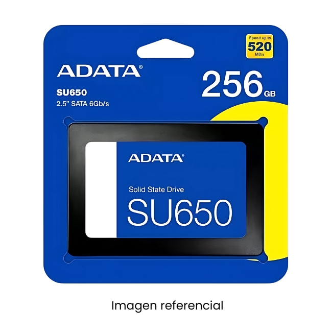 ADATA DISCO DURO SOLIDO SSD 256GB SU650 SATA 2.5PULG