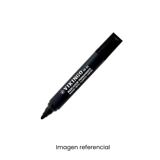 VIKINGO PLUMON PERMANENTE GRUESO 23 NEGRO
