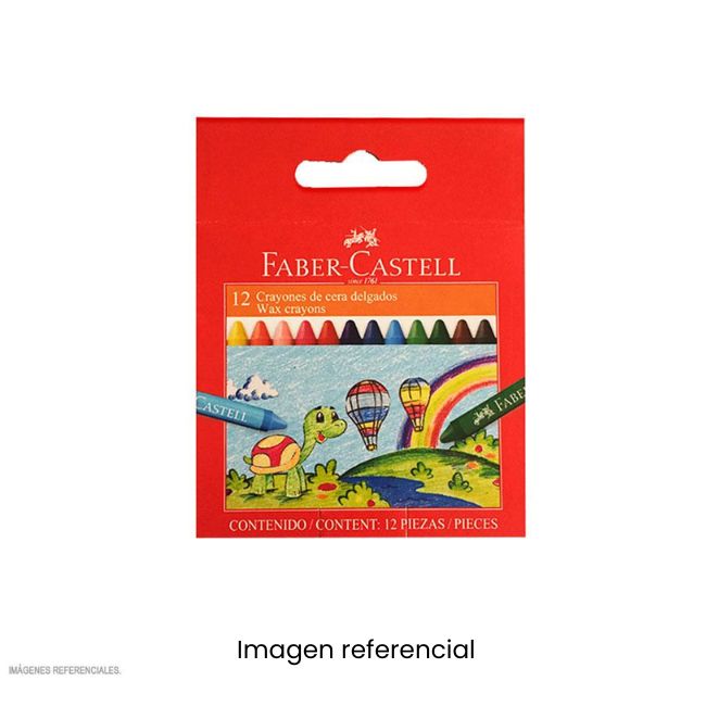 FABER CASTELL CRAYONES X 12 DELGADO