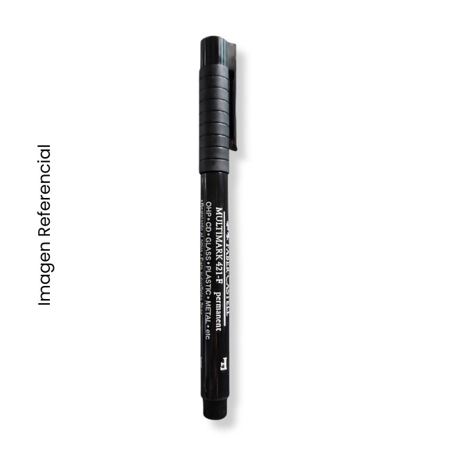 FABER CASTELL PLUMON PERMANENTE 421-F NEGRO