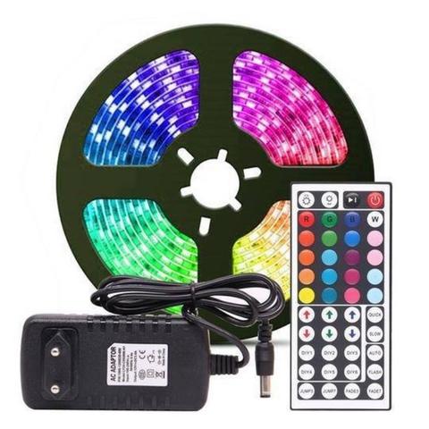 CINTA LED RGB 5M + CONTROL + CARGADOR