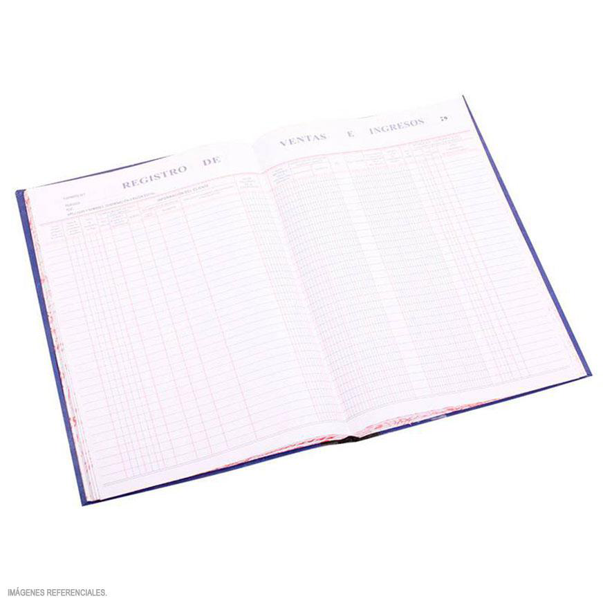 LIBRO REGISTRO DE VENTAS E INGRESOS 50FOLIOS (25 HOJAS)