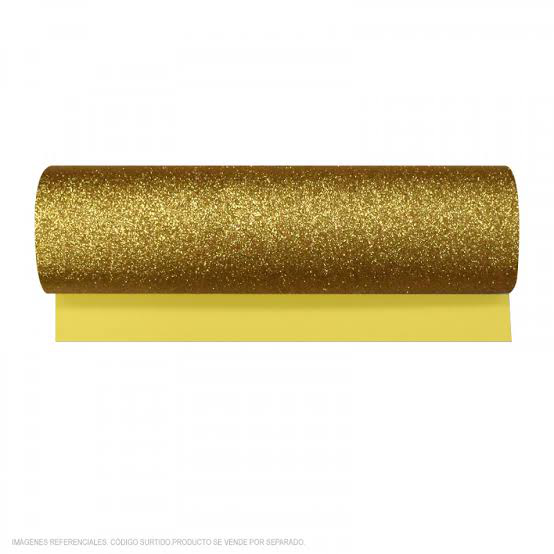MICROPOROSO 50X70CM ESCARCHADO ADHESIVO DORADO 