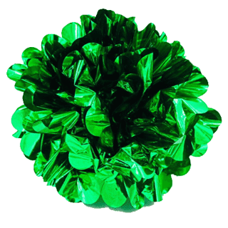 POM POM METALICO VERDE UND