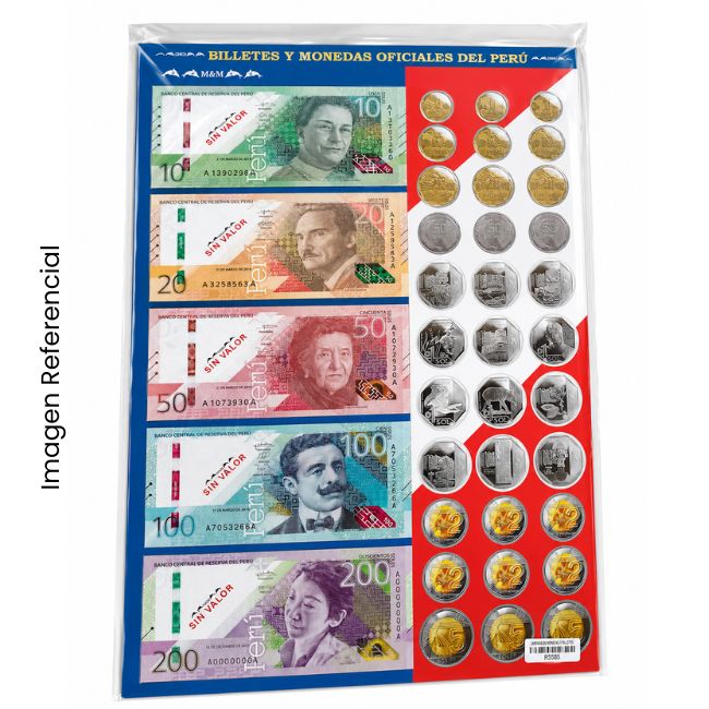 LAMINA DE MONEDAS Y BILLETES