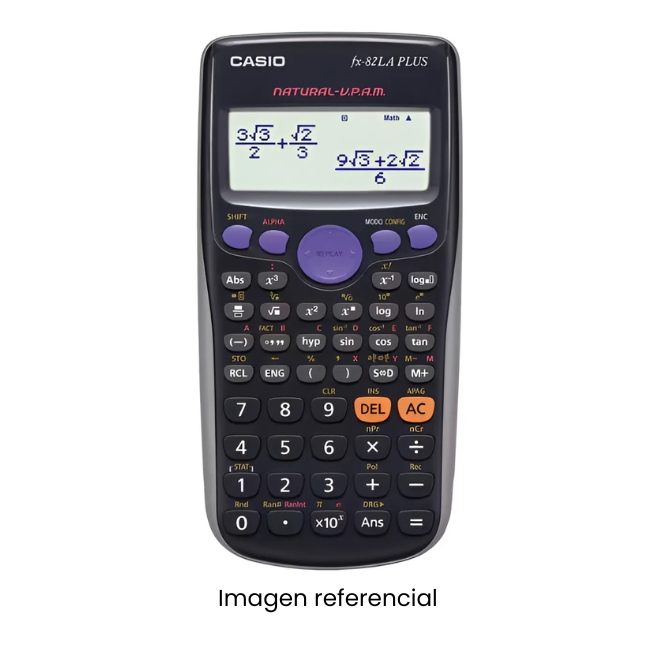 CASIO CALCULADORA CIENTIFICA FX-82LA PLUS NEGRO