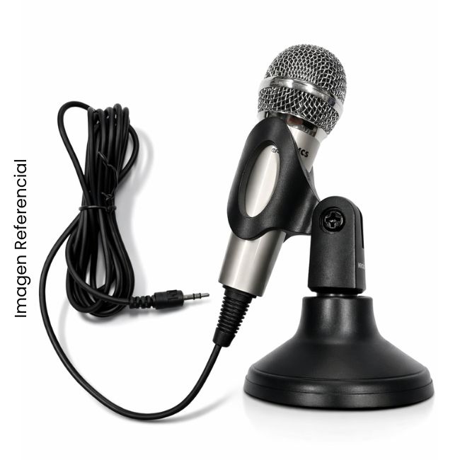 MICRONICS MICROFONO ERUDITO MIC P801 CABLEADO 1.8M + PEDESTAL