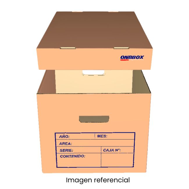 CAJA ARCHIVERA MEDIANA 38x28x32cm 
