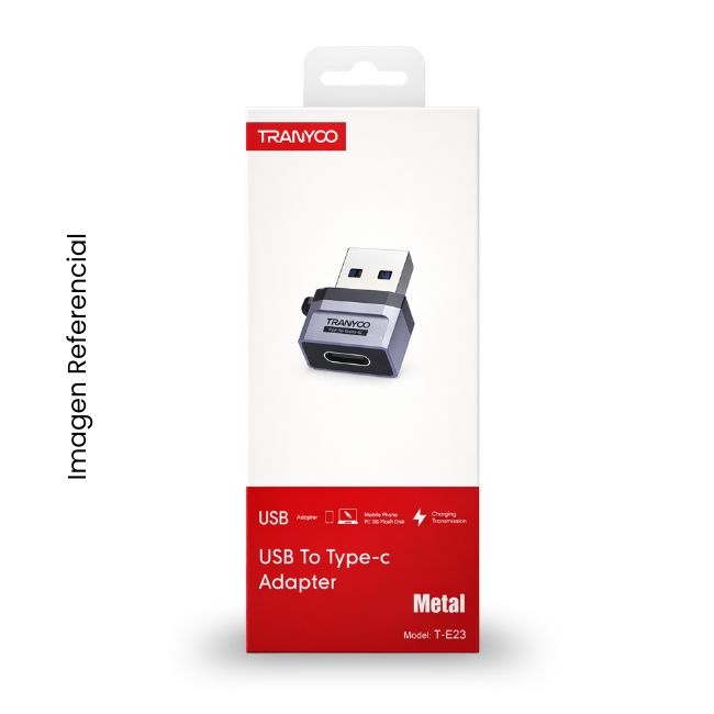TRANYOO ADAPTADOR USB A TIPO C T-E23