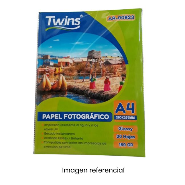 PAPEL FOTOGRAFICO A4 SIN ADH X UND