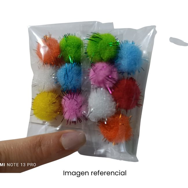 POM POM PUNTAS DE METAL BLIST
