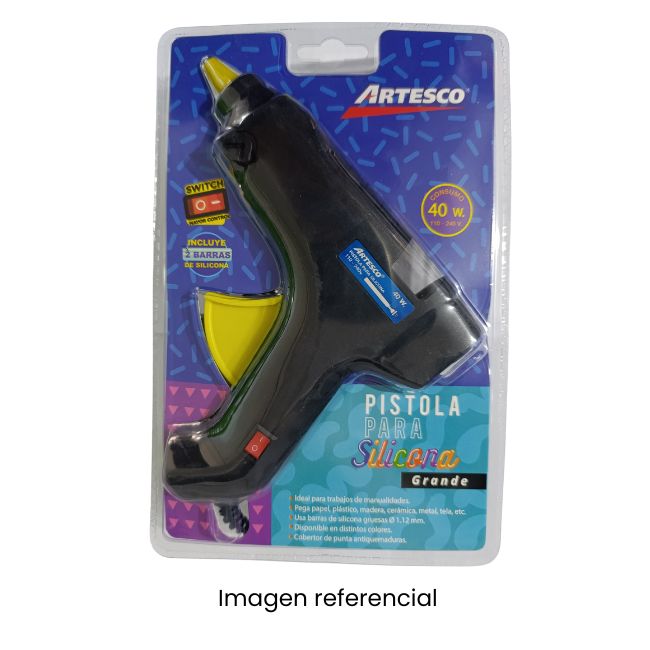ARTESCO PISTOLA PARA SILICONA GRANDE 40W