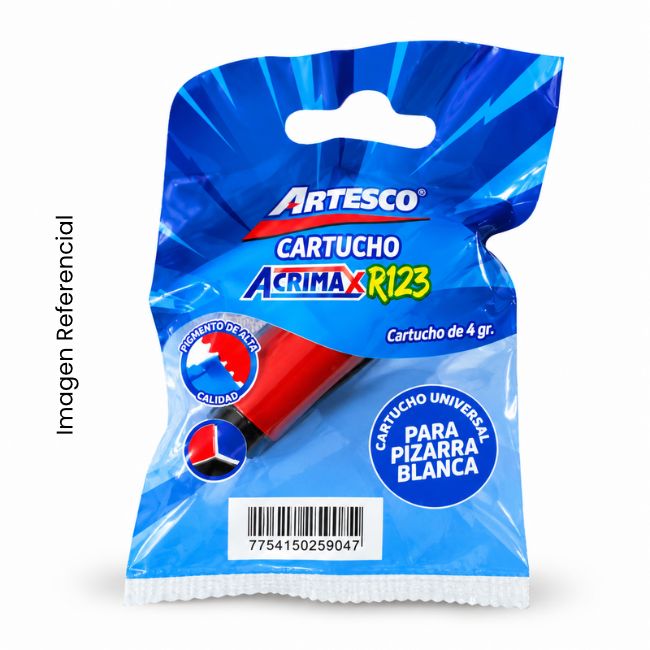 ARTESCO REPUESTO CARTUCHO ACRIMAX R123 ROJO