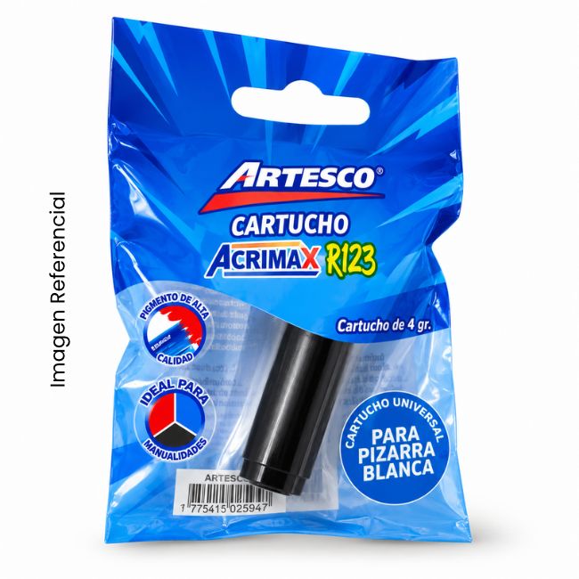 ARTESCO REPUESTO CARTUCHO ACRIMAX R123 NEGRO