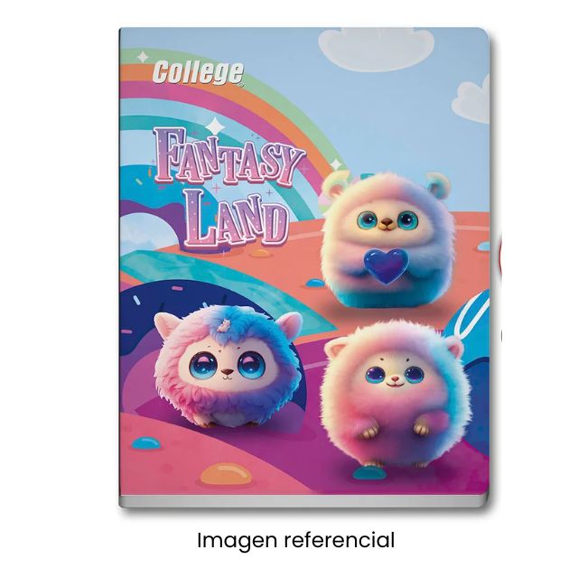COLLEGE CUADERNO A4 1X1 MAGIC WORLD 80 HOJAS