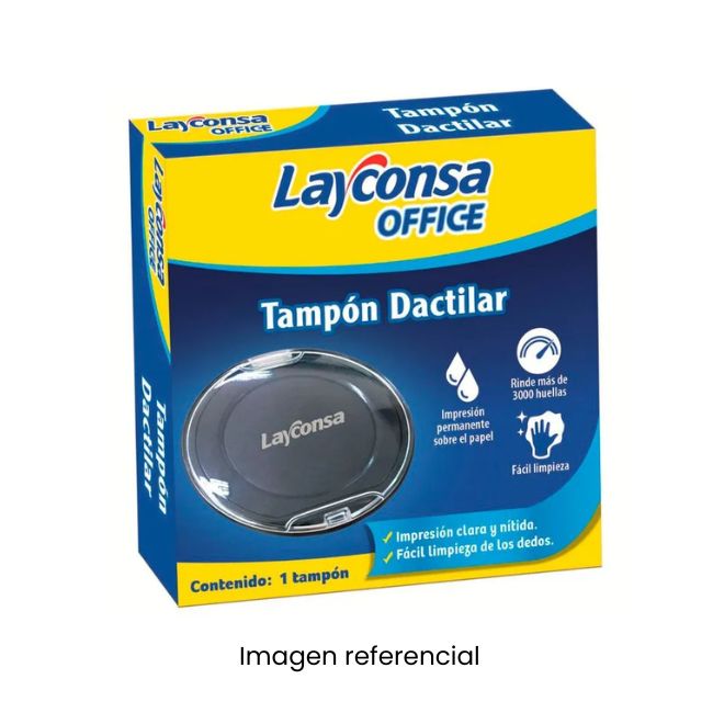 LAYCONSA TAMPON DACTILAR OFFICE AZUL