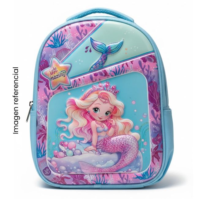 MOCHILA PERSONAJES +MINI CARTUCHERA 1109-3 A25