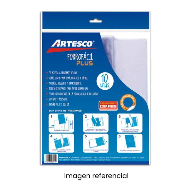 ARTESCO FORRO LISTO FACIL PLUS X10
