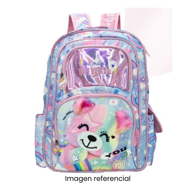 YOU MOCHILA UNIVERSE OSITO ARCO IRIS MY-052 A25