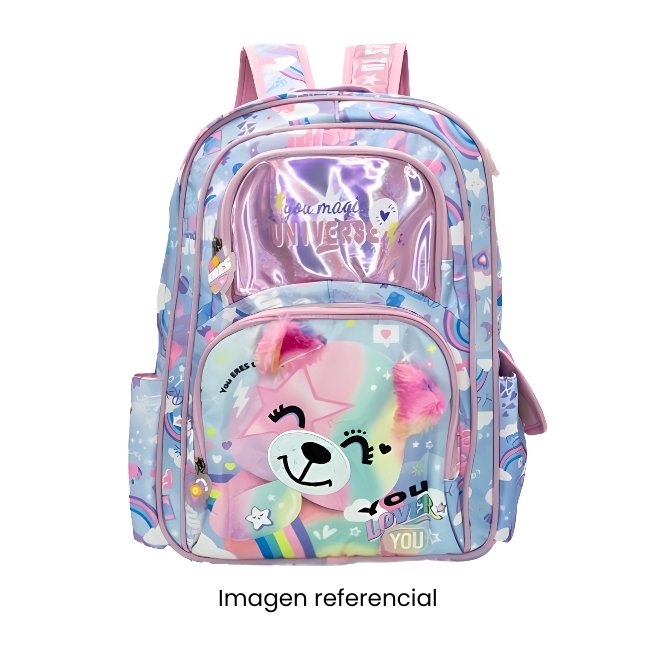 YOU MOCHILA UNIVERSE OSITO ARCO IRIS MY-052 A25