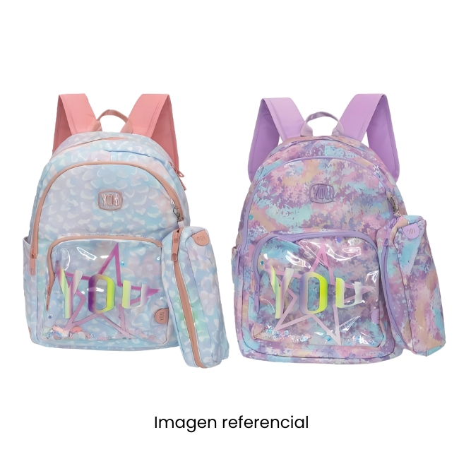 YOU MOCHILA STAR + CARTUCHERA MY-032 A25