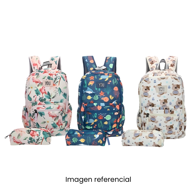 YOU MOCHILA SCHOOL + CARTUCHERA MY-033 A25