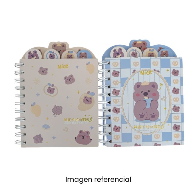 KAWAII CUADERNO ANILLADO 80 HOJAS