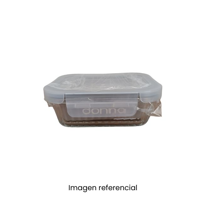 DONNA TAPER HERMETICO RECTANG TAUPE 370ML 