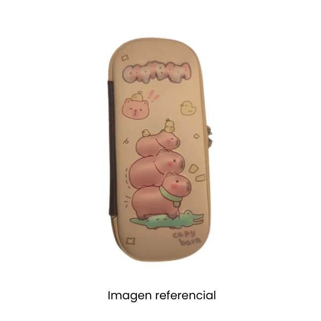 CARTUCHERA 3D CAPIBARA PINK F58 