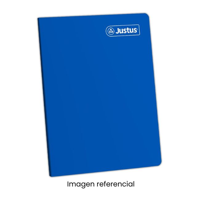 JUSTUS CUADERNO A4 CUADRI SOLIDO AZUL 80H 