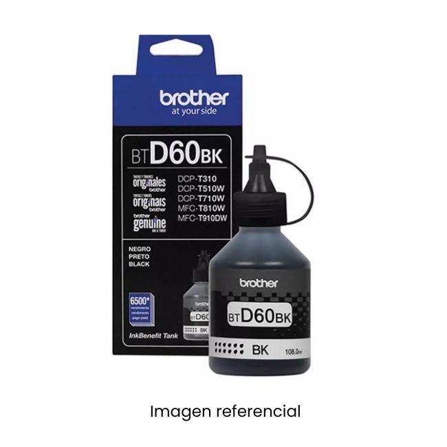 BROTHER TINTA BTD60BK NEGRO DCP-T310/T510W/T710W 
