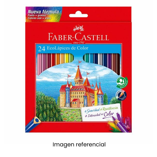FABER CASTELL COLORES X 24 LARGO NUEVA FORMULA