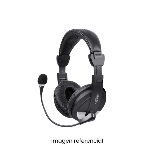 CYBERTEL AUDIFONO GAMER CYCLONE H370S-U BLK/SILVER +MICROFONO