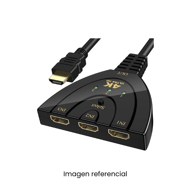 ADAPTADOR SWITCH HDMI 3EN1 4K FULL HD 1080P