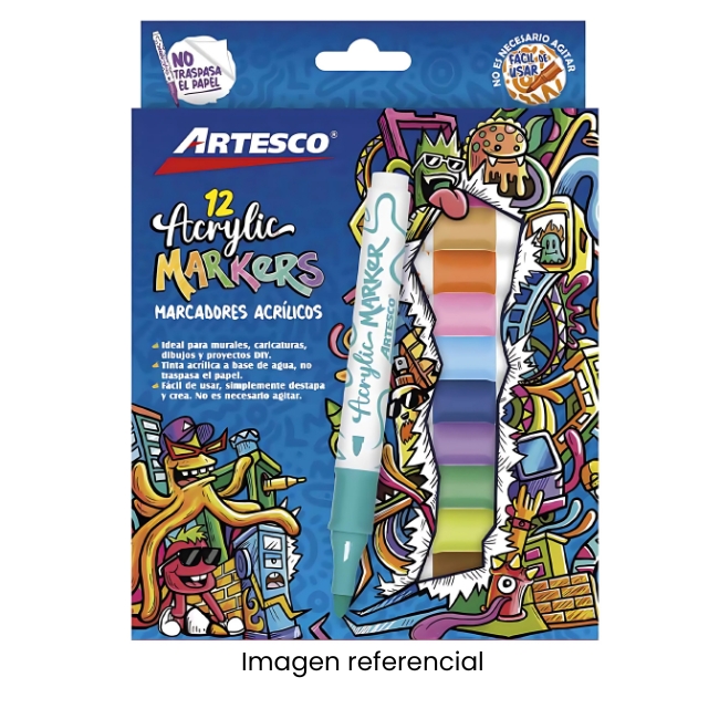 ARTESCO MARCADOR ACRILICO X12