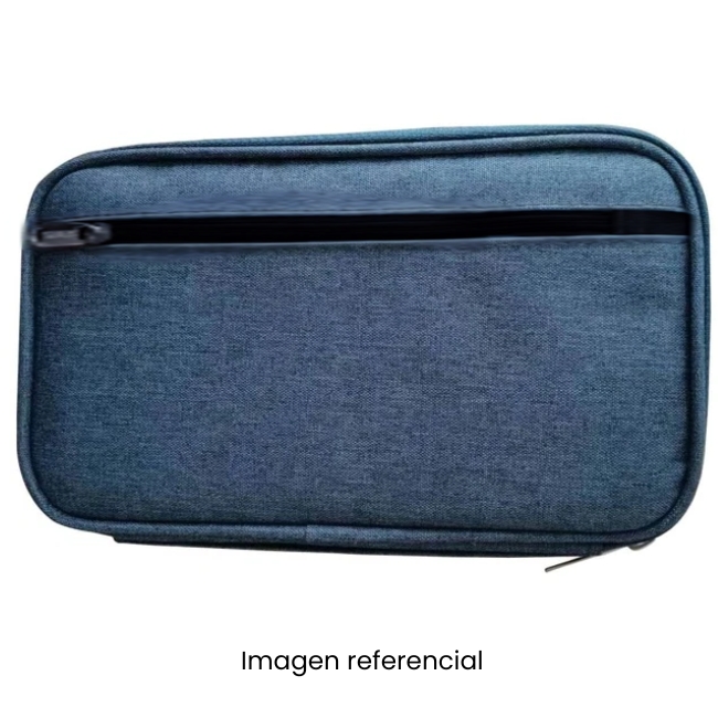 CARTUCHERA DE TELA GRANDE 2 CIERRE NECESER 1023283