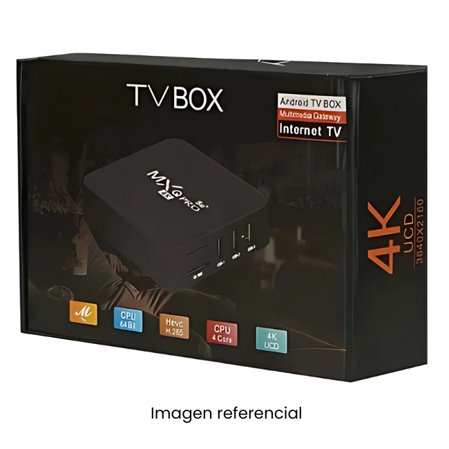 SMART TV BOX 4K + CONTROL SIMPLE + CABLE HDMI