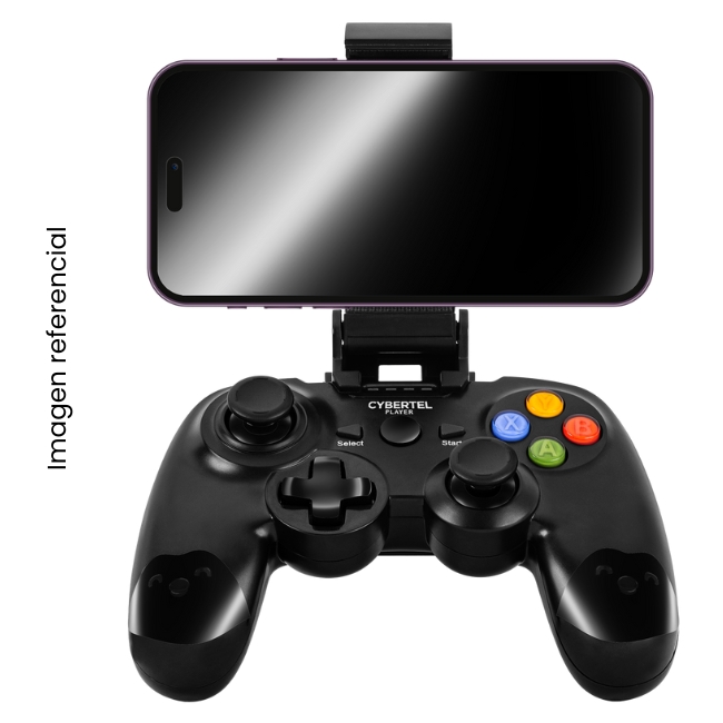 CYBERTEL GAMEPAD PLAYER G102 BLUETOOTH RECARGABLE COMPATIBLE ANDROID IOS PC NEGRO 