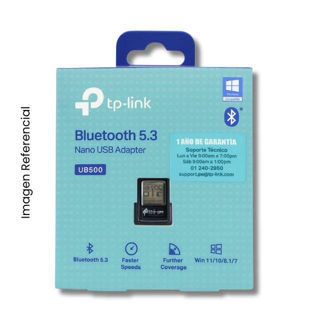 TP-LINK ADAPTADOR BLUETOOTH USB UB500 NANO V5.4 USB2.0 WINDOWS
