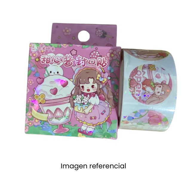 KAWAII STICKERS EN ROLLO MUÑECA 1023292