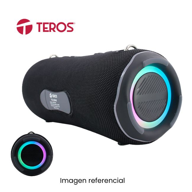 TEROS PARLANTE BLUETOOTH TE6046N 40W FM USB MSD TWS TIPOC-C NEGRO