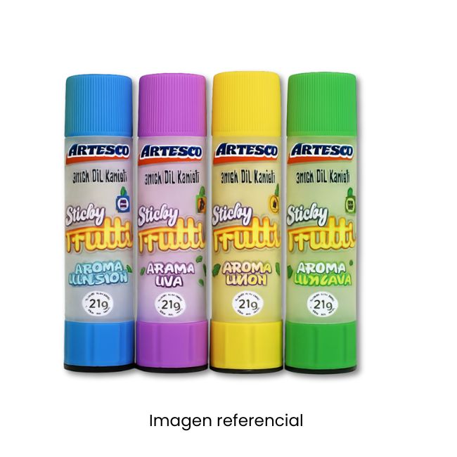 ARTESCO GOMA EN BARRA STICKY FRUTTI CON AROMA 21GR