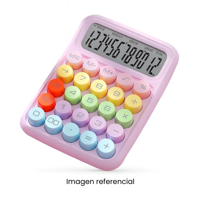 RUNZON CALCULADORA ELECTRONICA RZ-817 COLORIDA 12 DIGITOS L