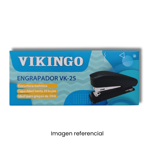 VIKINGO ENGRAPADOR VK-25 PARA 25 HOJAS - NEGRO