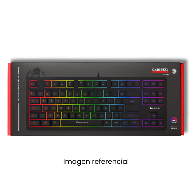 CYBERTEL TECLADO GAMER KILLER CYB K501 USB RAINBOW NEGRO
