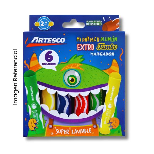 ARTESCO MI PRIMER PLUMON PUNTA EXTRA JUMBO X6