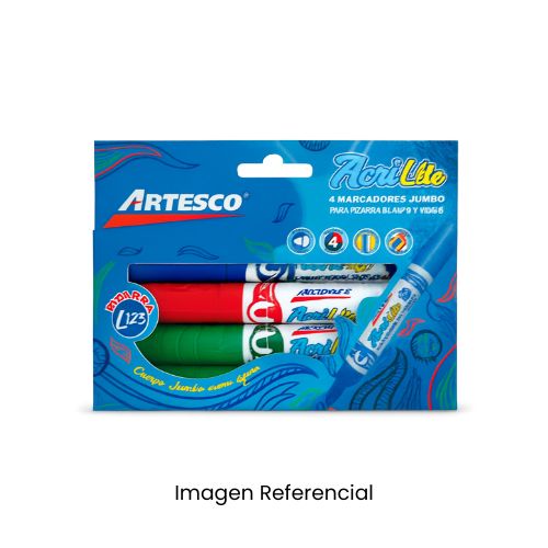 ARTESCO MARCADOR ACRILITE L123 CAJA X4